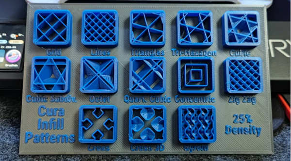 Various Infill Patterns